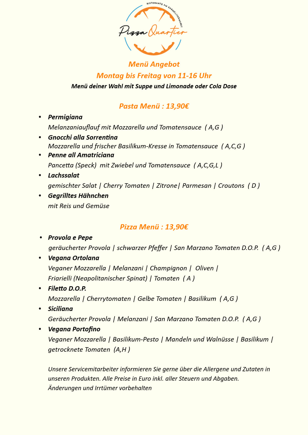 PIZZA QUARTIER AM KARMELITERMARKT visual data 5